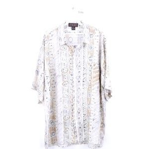 90s Streetwear Mens XL Fresh Prince Silk Shirt